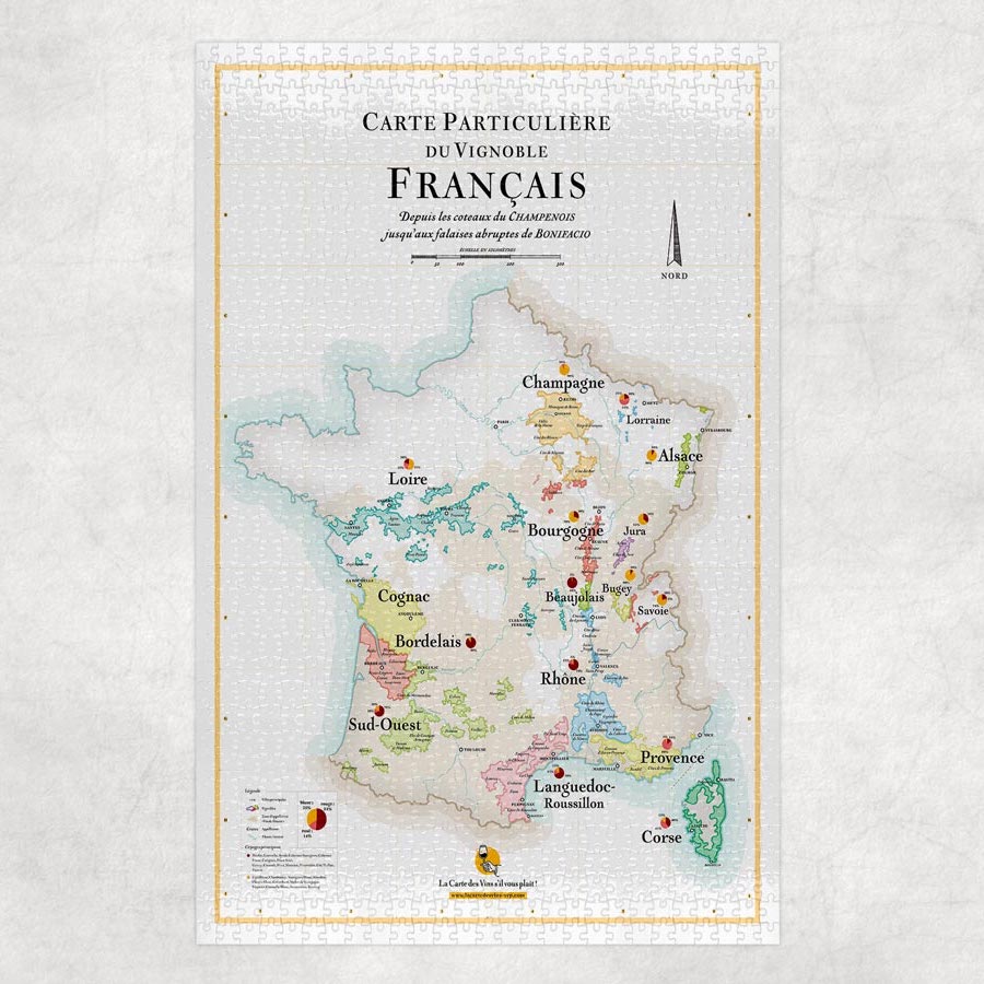 The Puzzle Map of the Wines of France – La Carte des Vins s'il vous plaît