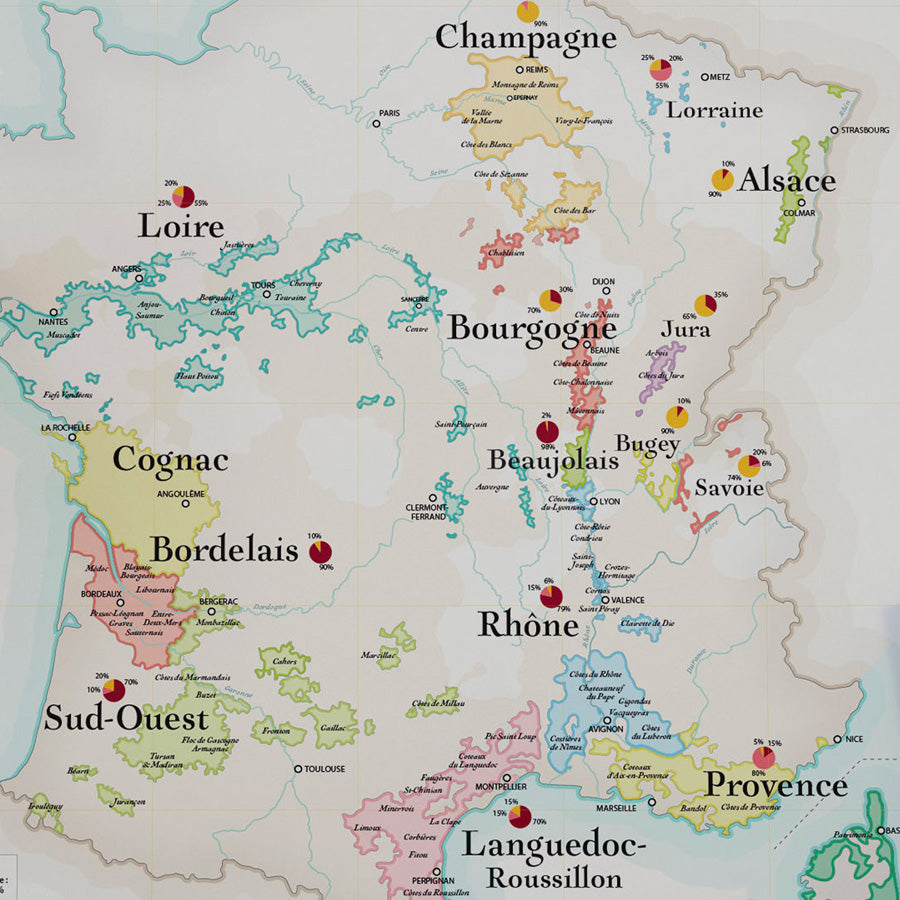 Carte des Vins de France - La Carte des Vins s'il vous plaît
