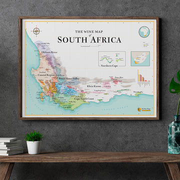 South Africa Wine Map